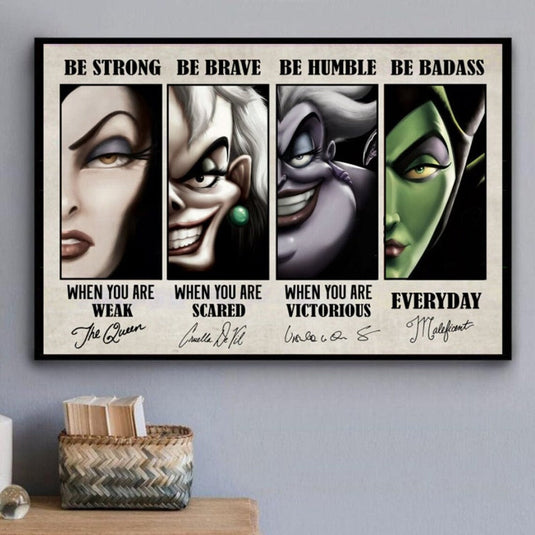 Disney Villain Evil Queen Wall Art Poster-GraffitiWallArt