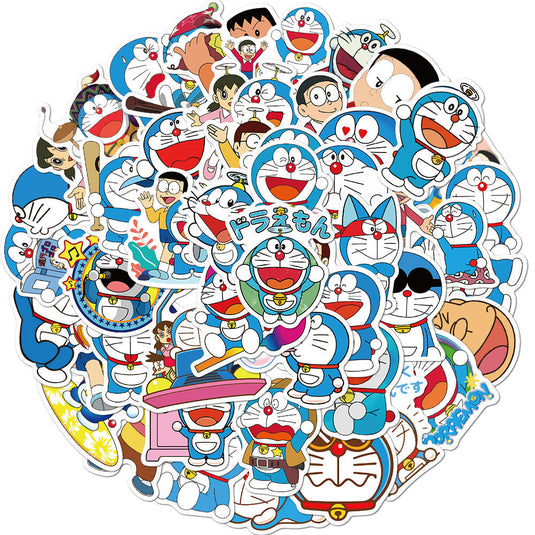 Doraemon Cartoon Anime Stickers Pack: Creative Expression-GraffitiWallArt