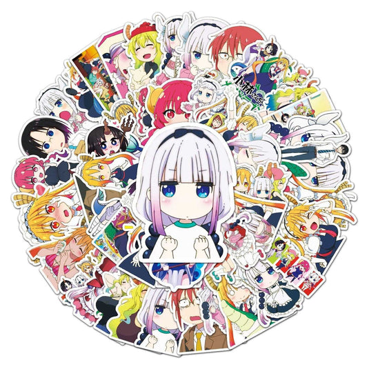 Dragon Maid Stickers Pack - Famous and Waterproof Bundle-GraffitiWallArt