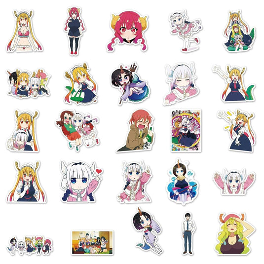 Dragon Maid Stickers Pack - Famous and Waterproof Bundle-GraffitiWallArt