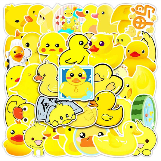 Duck Stickers Pack: Fun and Quirky Designs-GraffitiWallArt