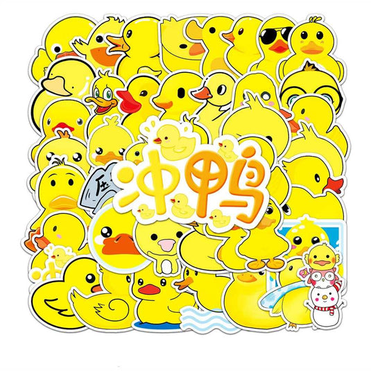 Duck Stickers Pack: Fun and Quirky Designs-GraffitiWallArt