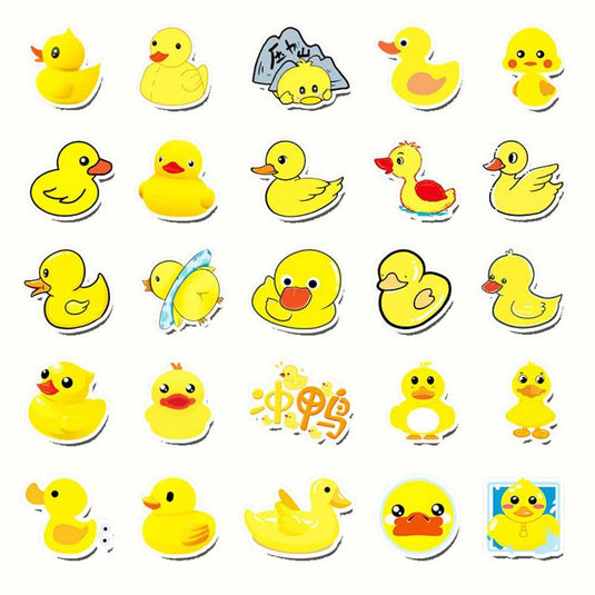 Duck Stickers Pack: Fun and Quirky Designs-GraffitiWallArt