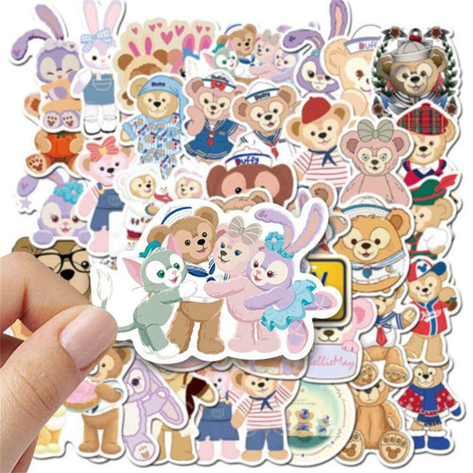 Duffy Bear and Rabbit Stickers Pack - Delightful Selection-GraffitiWallArt