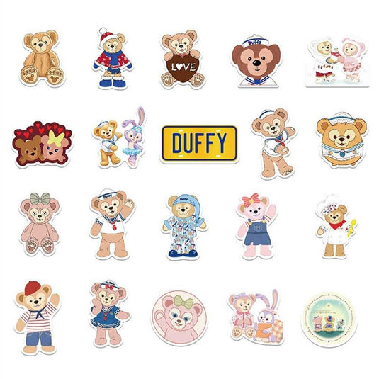 Duffy Bear and Rabbit Stickers Pack - Delightful Selection-GraffitiWallArt