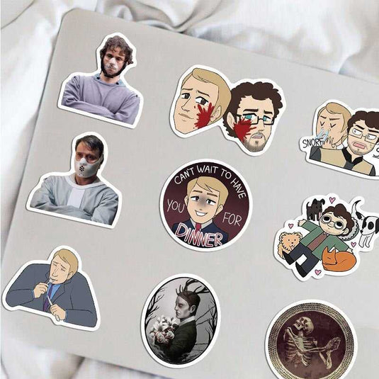 Eat the rude Hannibal Stickers Pack - Darkly Delicious-GraffitiWallArt