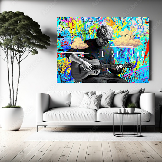 Ed Sheeran Singer Canvas Wall Art for Home Living and Office-GraffitiWallArt