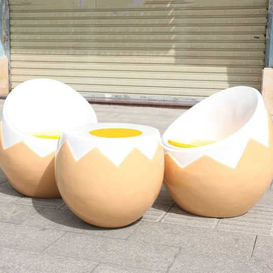 Egg Style Sofa Stool: Comfort and Style Combined-GraffitiWallArt