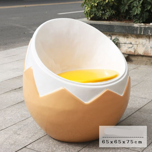 Egg Style Sofa Stool: Comfort and Style Combined-GraffitiWallArt