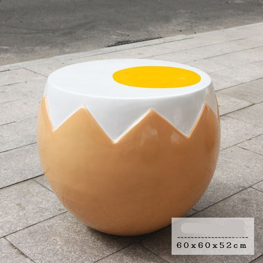 Egg Style Sofa Stool: Comfort and Style Combined-GraffitiWallArt