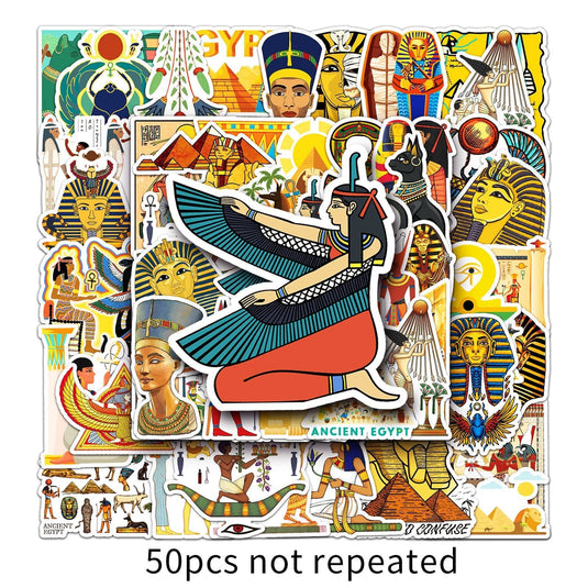 Egyptian Pharaoh Stickers Pack - Famous Bundle Waterproof Stickers-GraffitiWallArt