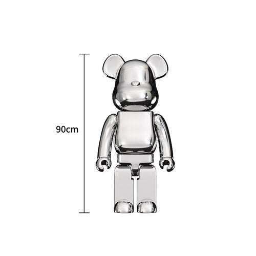 Electroplating Multicolour Bearbrick Statue Large-GraffitiWallArt