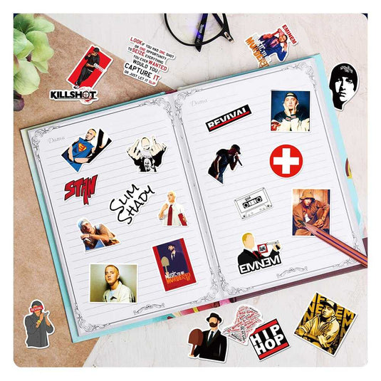 Eminem Hip Hop Stickers Pack - Famous Waterproof Bundle-GraffitiWallArt