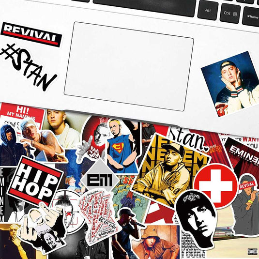 Eminem Hip Hop Stickers Pack - Famous Waterproof Bundle-GraffitiWallArt