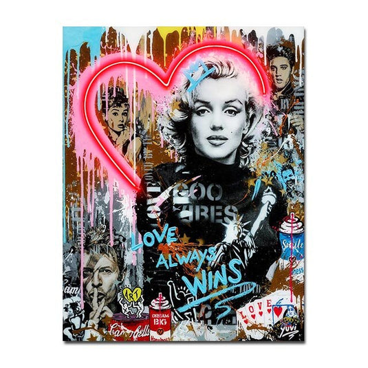 England Queen Canvas Wall Art-GraffitiWallArt