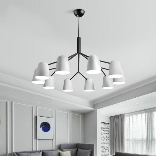 Everly White Chandelier - Illuminate Your Space-GraffitiWallArt