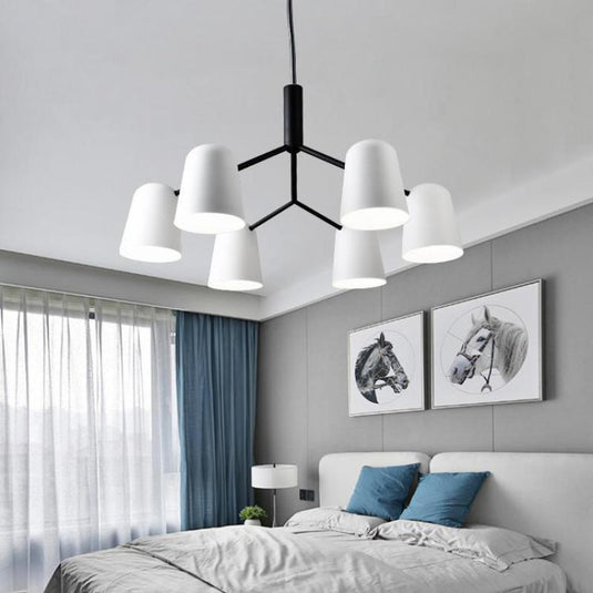 Everly White Chandelier - Illuminate Your Space-GraffitiWallArt