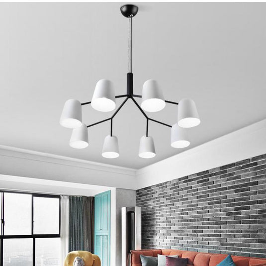 Everly White Chandelier - Illuminate Your Space-GraffitiWallArt