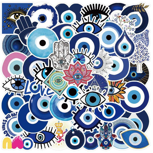 Evil Eye Stickers - Ward off negativity with powerful decals-GraffitiWallArt