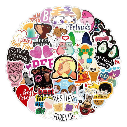 Famous Best Friend Stickers Pack - Waterproof Bundle-GraffitiWallArt