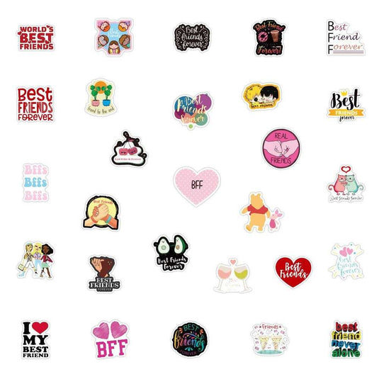 Famous Best Friend Stickers Pack - Waterproof Bundle-GraffitiWallArt