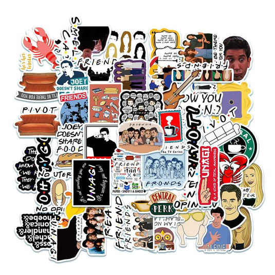 Famous Friends TV Series Stickers Pack - Waterproof Bundle-GraffitiWallArt