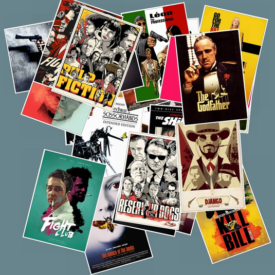 Famous Movies Stickers Pack - Godfather Pulp Fiction-GraffitiWallArt