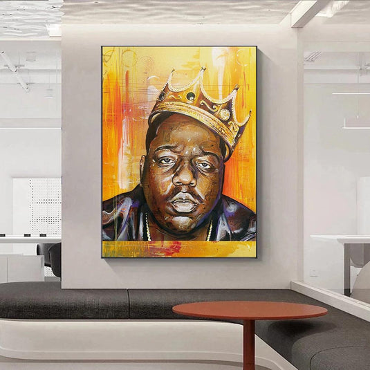 Famous Rapper Singer B.I.G Biggie Smalls Poster Canvas Wall Art-GraffitiWallArt