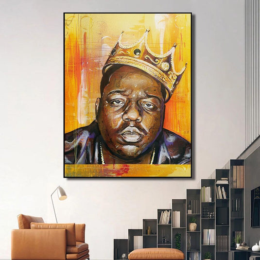 Famous Rapper Singer B.I.G Biggie Smalls Poster Canvas Wall Art-GraffitiWallArt