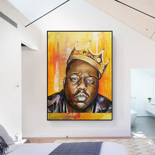 Famous Rapper Singer B.I.G Biggie Smalls Poster Canvas Wall Art-GraffitiWallArt