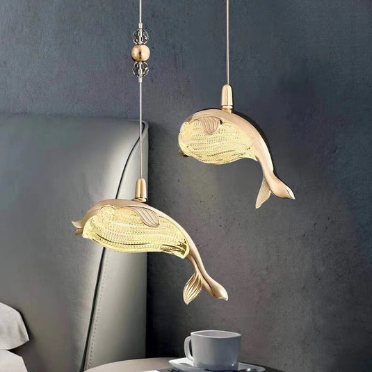 Fish Pendant Chandelier Lighting-GraffitiWallArt