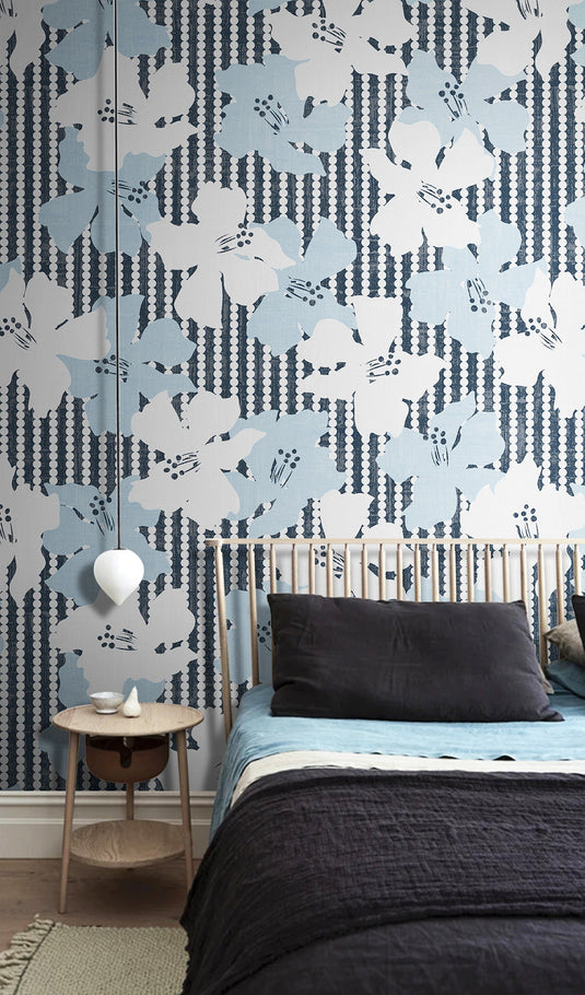 Floral Lily of the Valley Wallpaper Mural-GraffitiWallArt