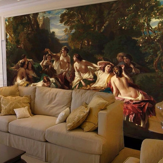 Florinda Famous Winterhalter Wallpaper for Home Wall Decor-GraffitiWallArt