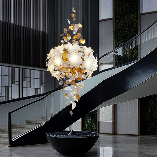 Flower Ceiling LED Chandelier - Elegant Focal Point-GraffitiWallArt