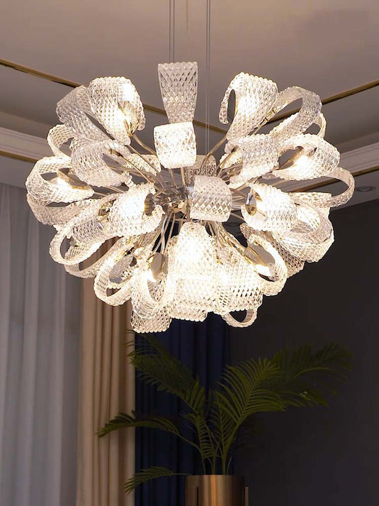 Flower Crystal LED Lighting - Crystal Chandelier-GraffitiWallArt