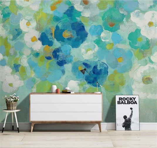 Flower Theme Wallpaper Mural: Stunning and Vibrant Designs-GraffitiWallArt