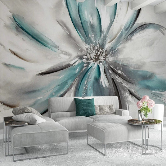 Flower Wallpaper Mural - Enhance Your Space-GraffitiWallArt