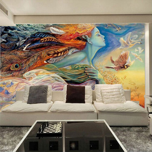 Fly Away Wallpaper: Transform Your Space-GraffitiWallArt