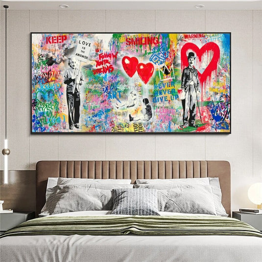 Follow Your Dreams with Banksy Art Canvas-GraffitiWallArt