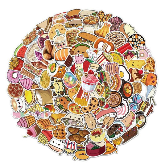 Food Famous Waterproof Stickers Pack-GraffitiWallArt