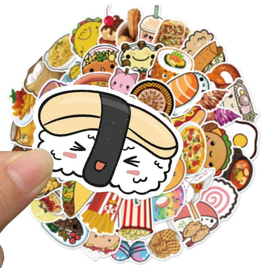 Food Famous Waterproof Stickers Pack-GraffitiWallArt