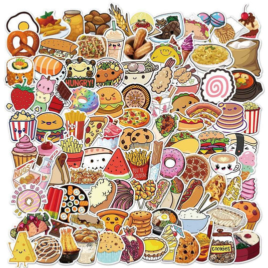 Food Famous Waterproof Stickers Pack-GraffitiWallArt