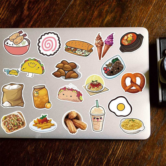 Food Famous Waterproof Stickers Pack-GraffitiWallArt