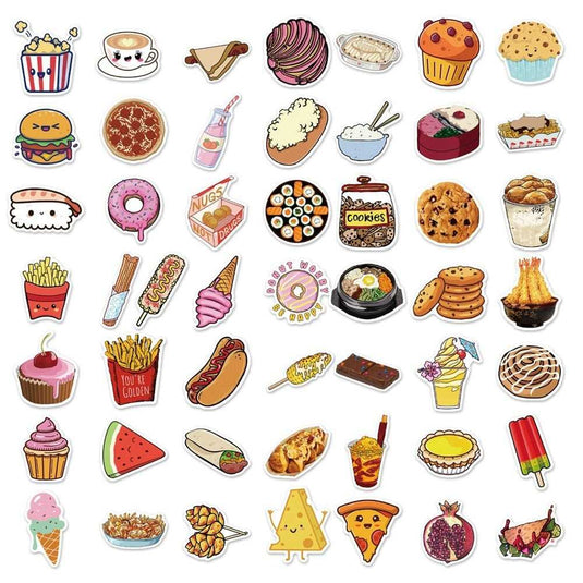 Food Famous Waterproof Stickers Pack-GraffitiWallArt