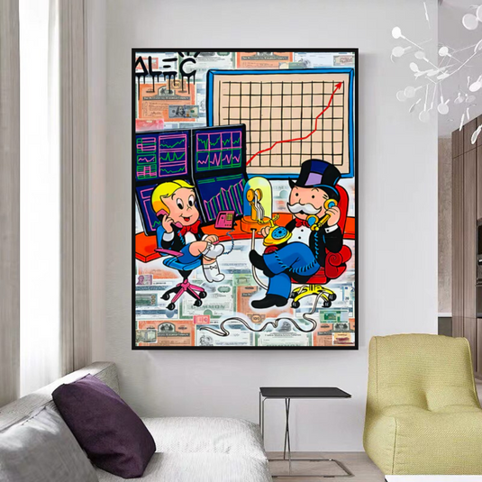 Forex Brokers Trading: Mr Monopoly Wall Art-GraffitiWallArt