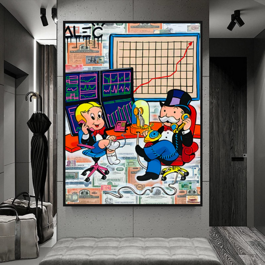 Forex Brokers Trading: Mr Monopoly Wall Art-GraffitiWallArt