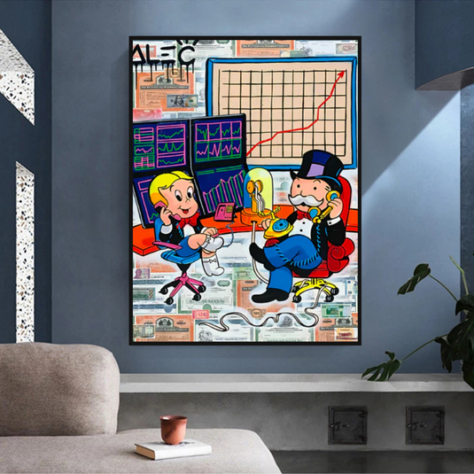 Forex Brokers Trading: Mr Monopoly Wall Art-GraffitiWallArt