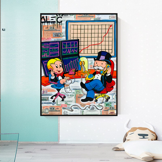 Forex Brokers Trading: Mr Monopoly Wall Art-GraffitiWallArt