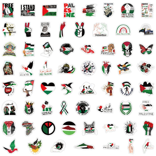 Free Palestine Sticker Pack Collection-GraffitiWallArt