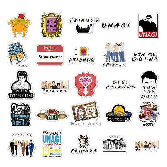 Friends TV Series Stickers Pack - Waterproof Bundle-GraffitiWallArt